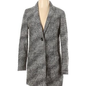 Old Navy Blazer Coat / Fall Jacket - XS - Black/Cream Marled Tweed